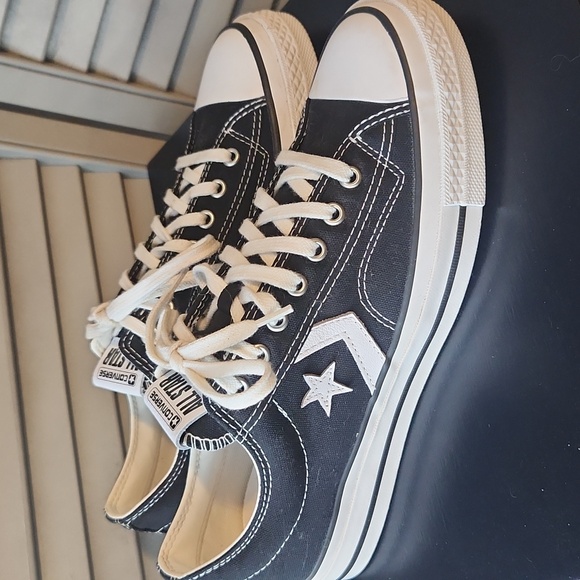 Star Player 76 All Star Converse Black Vintage White Unisex Sneakers - Picture 4 of 8